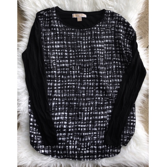 🌸MICHAEL Michael Kors long sleeve print blouse - Picture 2 of 5